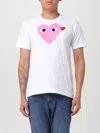 COMME DES GARÇONS PLAY T-SHIRT COMME DES GARCONS PLAY MEN COLOR PINK,F95182010