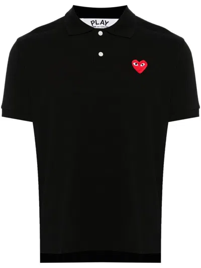 COMME DES GARÇONS PLAY POLO SHIRT WITH PATCH