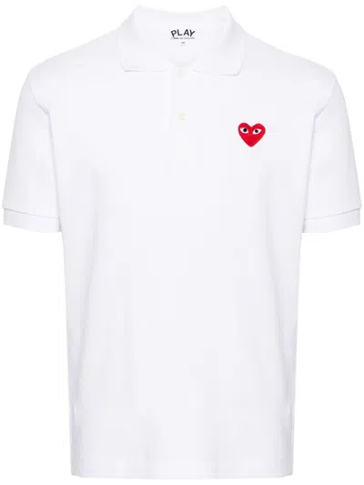COMME DES GARÇONS PLAY POLO SHIRT WITH PATCH