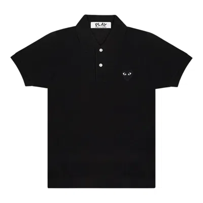 Comme Des Garçons Play Polo T-shirt With Black Emblem Tee Unisex