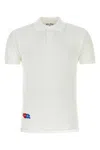 Comme Des Garçons Play X Invader Pixel-heart Embroidered Polo Shirt In White