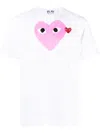 Comme Des Garçons Play Printed And Embroidered T-shirt