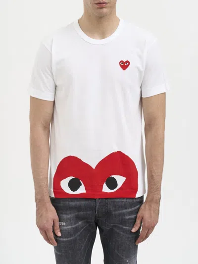 COMME DES GARÇONS PLAY COMME DES GARÇONS PLAY PRINTED COTTON T-SHIRT