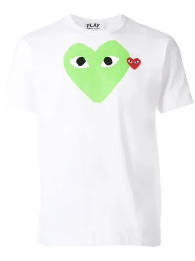 Comme Des Garçons Play Printed T-shirt In White