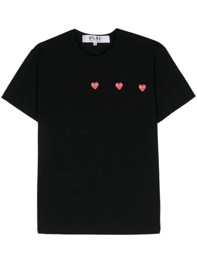Comme Des Garçons Play Printed T-shirt In Black