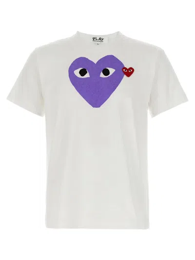 Comme Des Garçons Play Printed T-shirt And Logo Patch