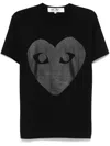 Comme Des Garçons Play Printed T-shirt In Black