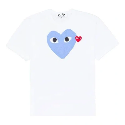 Comme Des Garçons Play Comme Des Garcons Play Red Emblem Heart T-shirt 'white/blue'