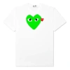 Comme Des Garçons Play Comme Des Garcons Play Red Emblem Heart T-shirt 'white/green'