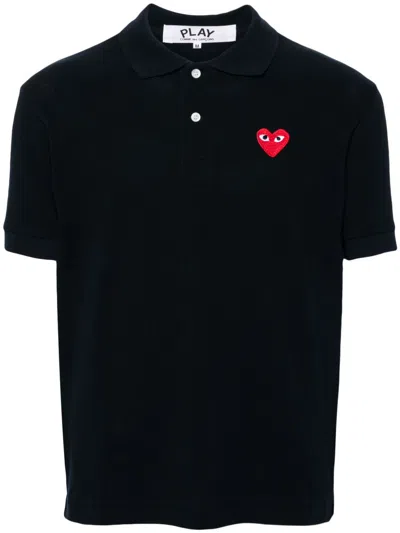 Comme Des Garçons Play Red Emblem Knid Polo