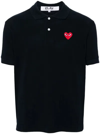 COMME DES GARÇONS PLAY RED HEART COTTON POLO SHIRT