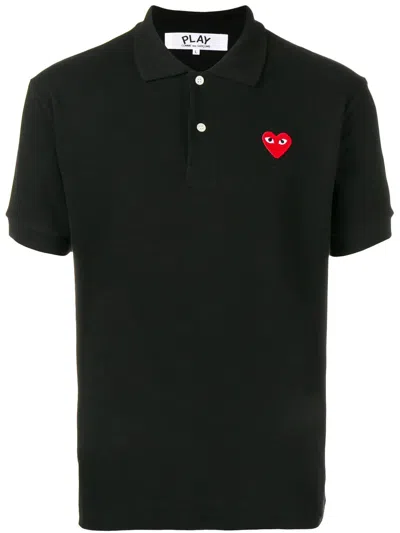 COMME DES GARÇONS PLAY RED HEART COTTON POLO SHIRT