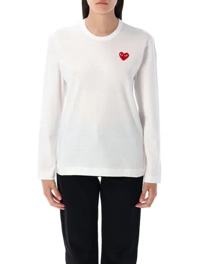 COMME DES GARÇONS PLAY COMME DES GARÇONS PLAY RED HEART L/S T-SHIRT