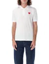 COMME DES GARÇONS PLAY COMME DES GARÇONS PLAY RED HEART PATCH POLO SHIRT