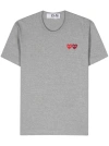 COMME DES GARÇONS PLAY COMME DES GARÇONS PLAY RED HEART PATCHED T-SHIRT