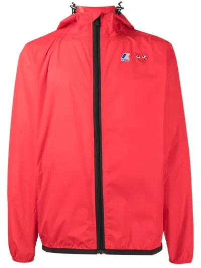 Comme Des Garçons Play Red Nylon Comme Des Garã§ons X K-way K-way