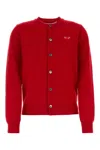Comme Des Garçons Play Cardigan-l Nd Comme Des Garcons Play Female In Red