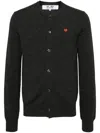 Comme Des Garçons Play Round--neck Small Red Emblem Knit Clothing