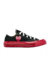 Comme Des Garçons Play Chuck 70 Sneakers In Red
