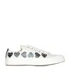 Comme Des Garçons Play Beige Converse Edition Chuck 70 Multi Heart Sneakers In Neutral