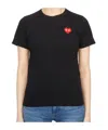 Comme Des Garçons Play Double Patch-logo Cotton T-shirt