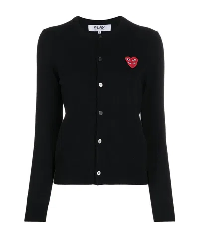 COMME DES GARÇONS PLAY ROUND-NECKED CARDIGAN