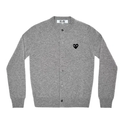 Comme Des Garçons Play Round-neck Black Emblem Cardigan Unisex