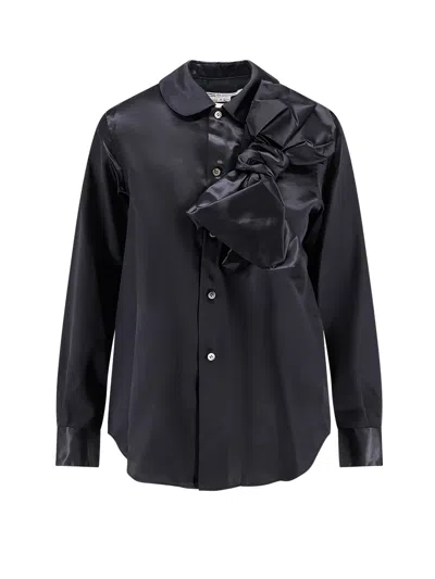 COMME DES GARÇONS PLAY SATIN SHIRT WITH MAXI BOW