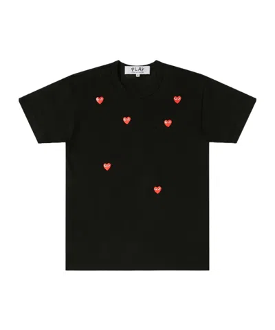 COMME DES GARÇONS PLAY SCATTERED HEARTS COTTON T-SHIRT