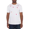 Comme Des Garçons Play T-shirt With Round Neck And Short Sleeves In White