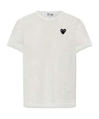 Comme Des Garçons Play Comme Des Garcons Play T Shirts And Polos White