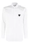 Comme Des Garçons Play Heart-patch Poplin Shirt