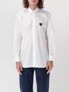 Comme Des Garçons Play Shirt Heart Pointed Collar Long Sleeves