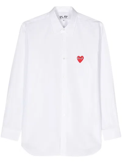Comme Des Garçons Play Comme Des Garcons Play Sweaters In White