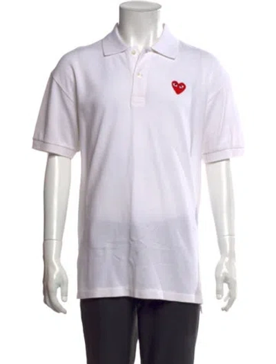 Pre-owned Comme Des Garçons Play Short Sleeve Shirt In White