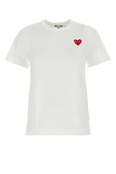 Comme Des Garçons Play Comme Des Garcons Play Short Sleeve Tee Red Heart In Multi