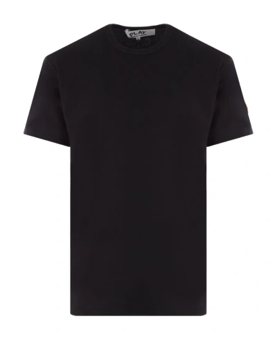 Comme Des Garçons Play Short-sleeved T-shirt In Black