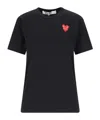 Comme Des Garçons Play Comme Des Garcons Play Women's Basic Logo Tee In Black