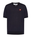 Comme Des Garçons Play Short-sleeved T-shirt In Blue