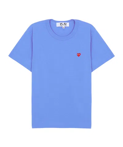 Comme Des Garçons Play Short-sleeved T-shirt In Blue
