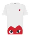 Comme Des Garçons Play Comme Des Garcons Play Heart Printed Crewneck T In White