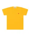 Comme Des Garçons Play Short-sleeved T-shirt In Yellow