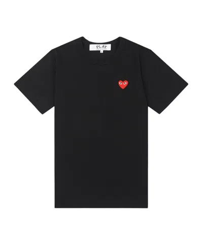 Comme Des Garçons Play Short-sleeved T-shirt In Black