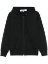 Comme Des Garçons Play Signature Heart-patch Hoodie In Black