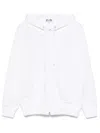 Comme Des Garçons Play Signature Heart-patch Hoodie In White