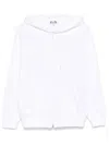 Comme Des Garçons Play Signature Heart-patch Hoodie In White