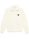 COMME DES GARÇONS PLAY SIGNATURE HEART-PATCH SWEATSHIRT