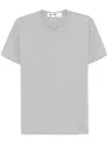 Comme Des Garçons Play Signature Heart-patch T-shirt In Grey