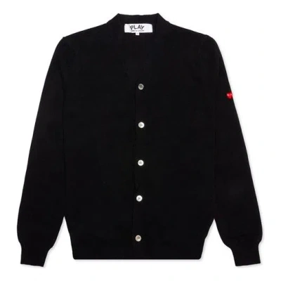 Comme Des Garçons Play Comme Des Garcons Play Small Heart Cardigan 'black'