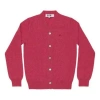 Comme Des Garçons Play Comme Des Garcons Play Small Heart Cardigan 'pink'